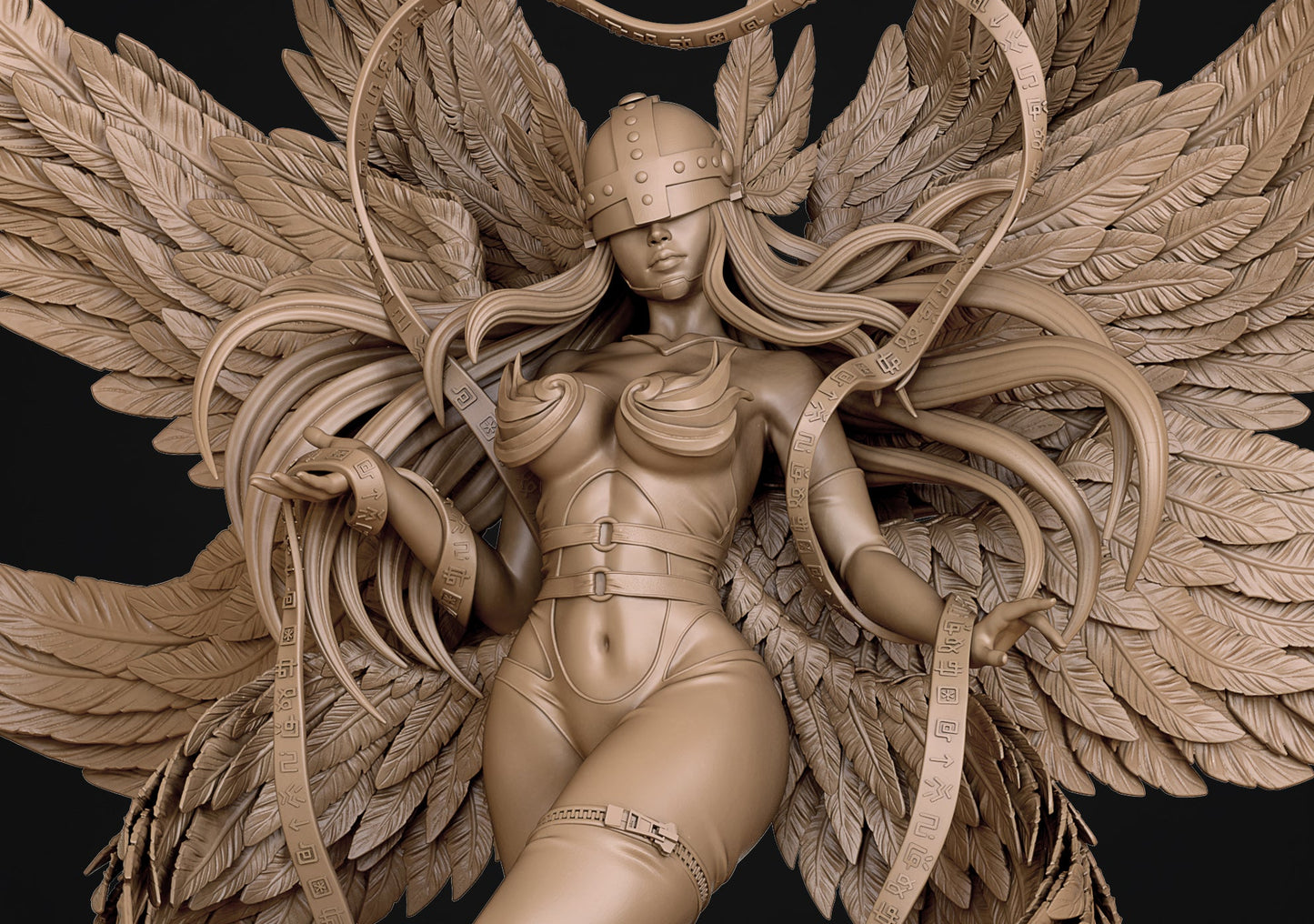 Angel Woman Pinup Adult 3D Resin Figurine Model Kit