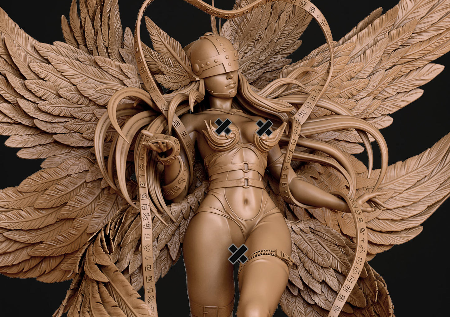 Angel Woman Pinup Adult 3D Resin Figurine Model Kit
