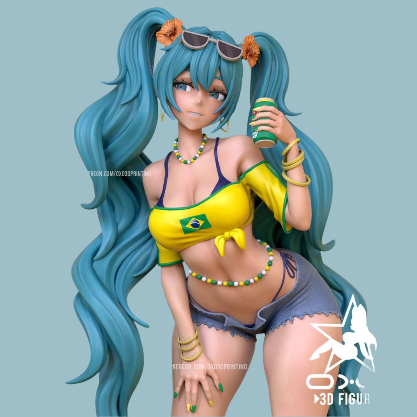 Pop Idol Cosplayer Adult 3D Resin Figurine Model Kit