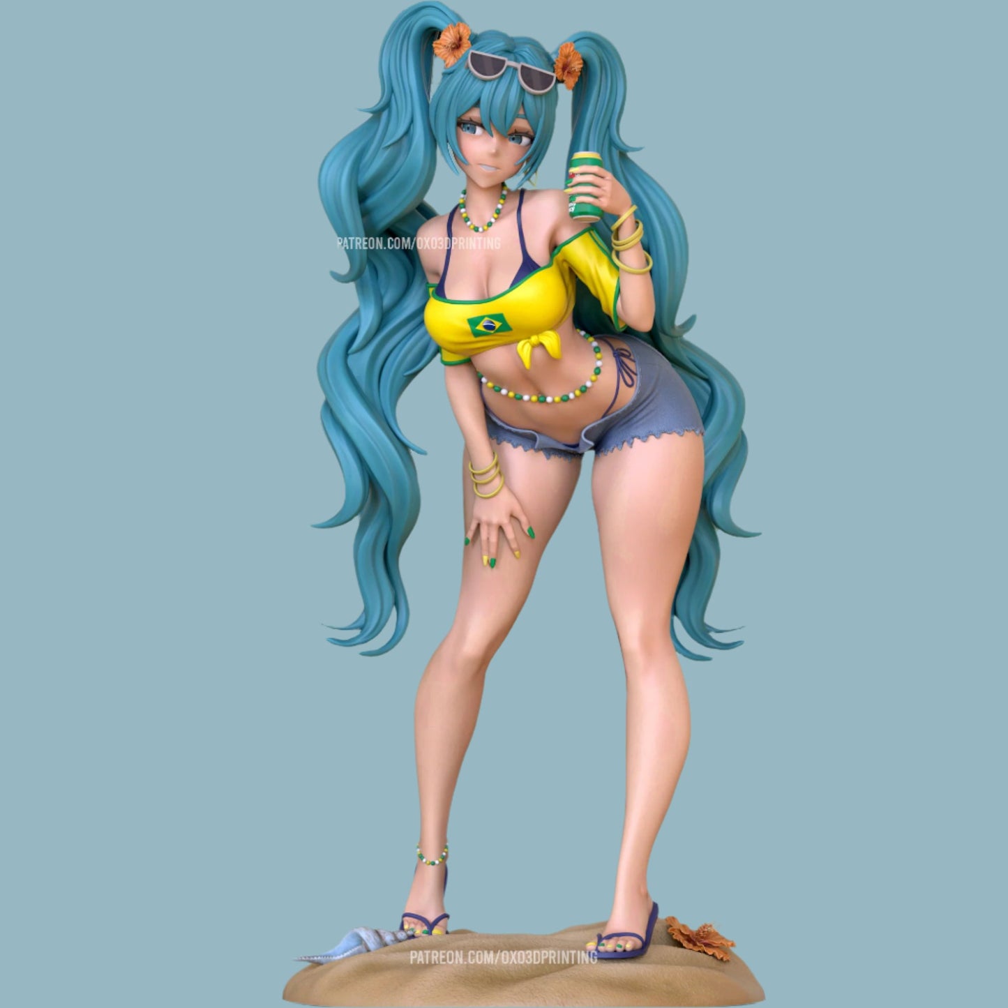 Pop Idol Cosplayer Adult 3D Resin Figurine Model Kit