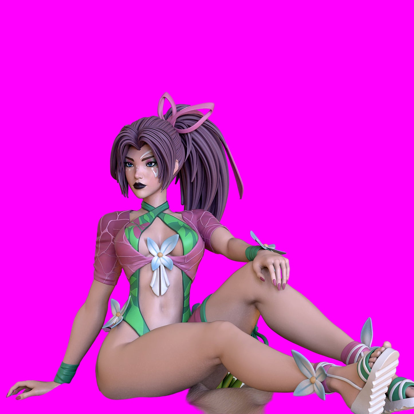 Breezy Buterfly Pinup Adult 3D Resin Figurine Model Kit