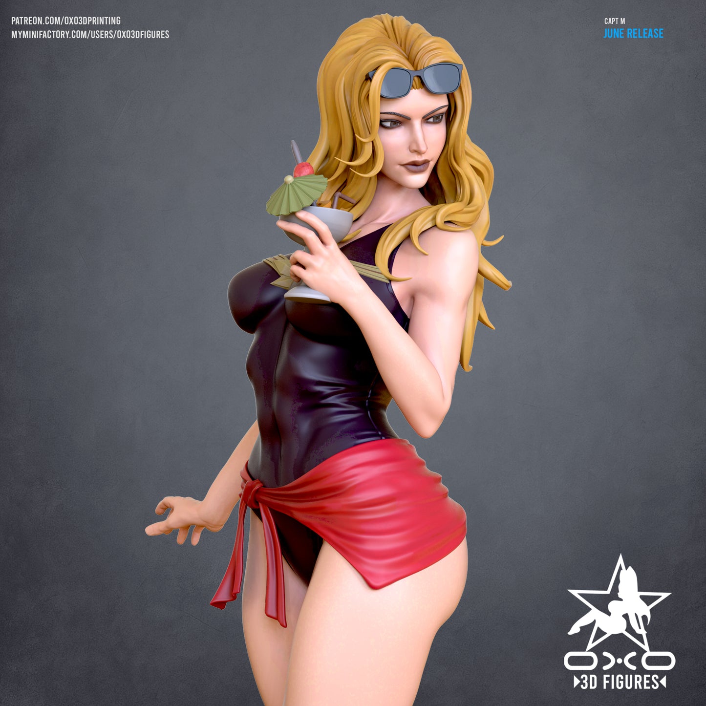 Hybrid Warrior Pinup Adult 3D Resin Figurine Model Kit