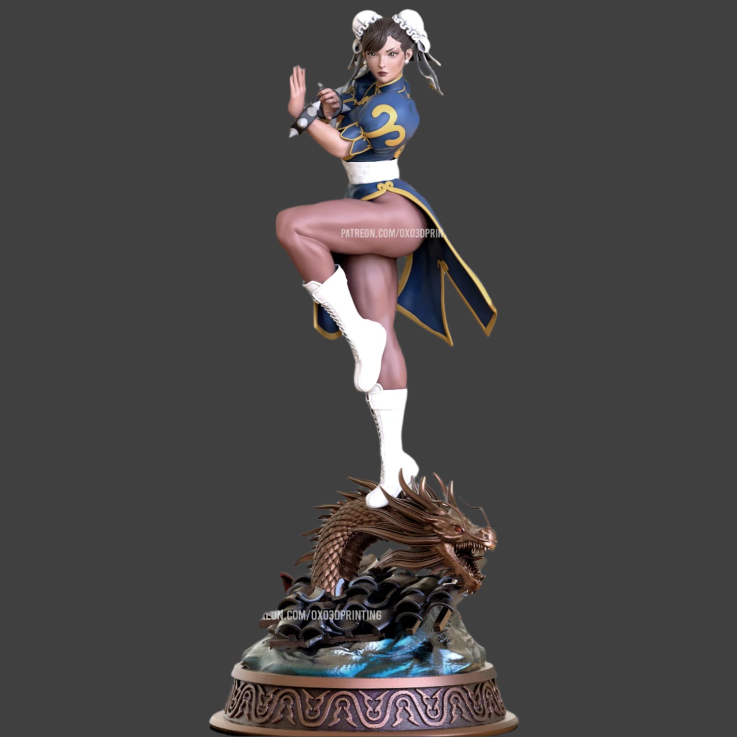 Chinese American fighter Adult 3D Resin Figurine Model Kit