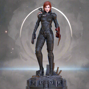 Commander Pinup Adult 3D Resin Figurine Model Kit