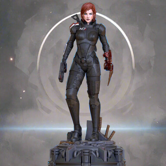 Commander Pinup Adult 3D Resin Figurine Model Kit