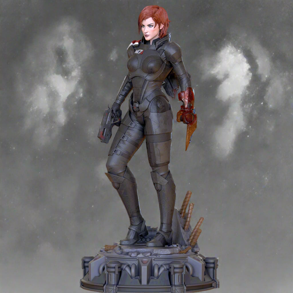 Commander Pinup Adult 3D Resin Figurine Model Kit