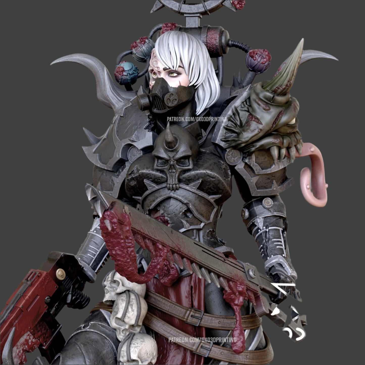 Corrupted War Sister Adult 3D Resin Figurine Model Kit