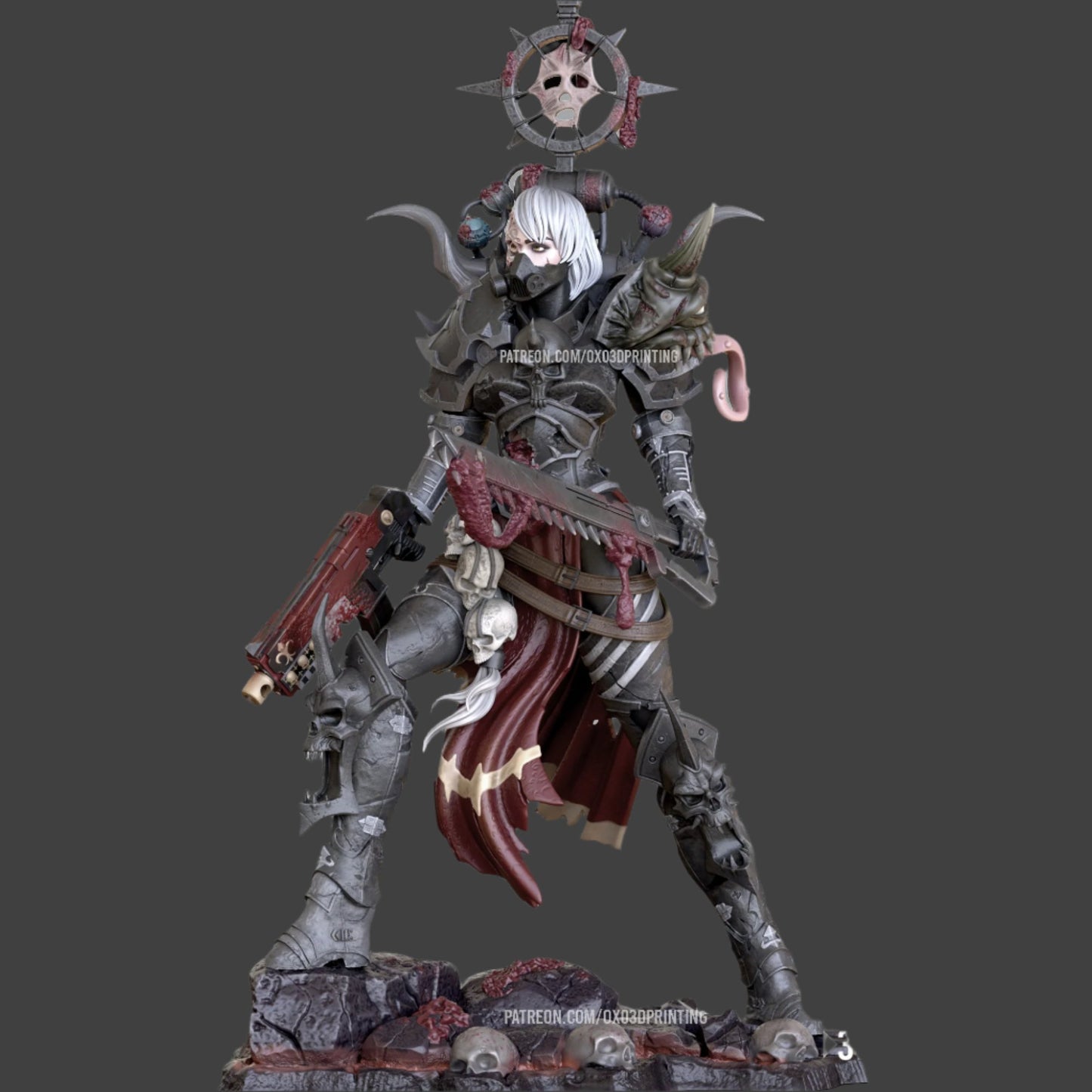 Corrupted War Sister Adult 3D Resin Figurine Model Kit