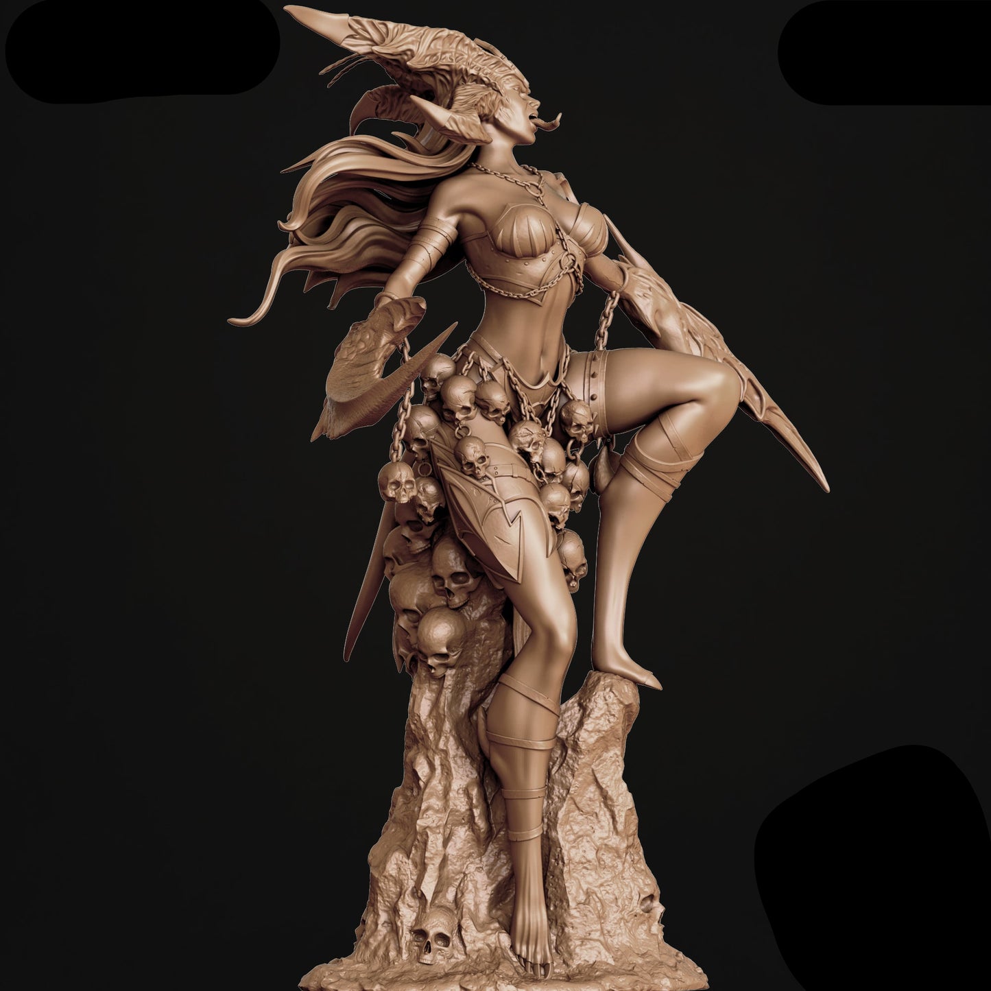 Daemoness Pinup Adult 3D Resin Figurine Model Kit