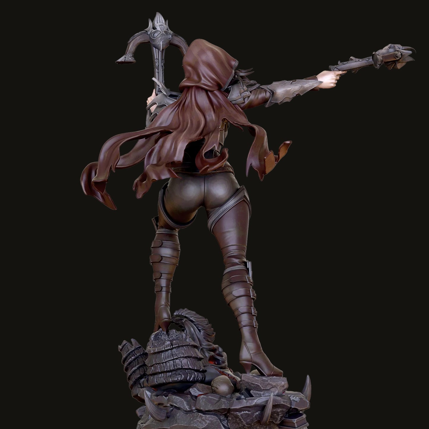 Demon Hunter Pinup Adult 3D Resin Figurine Model Kit