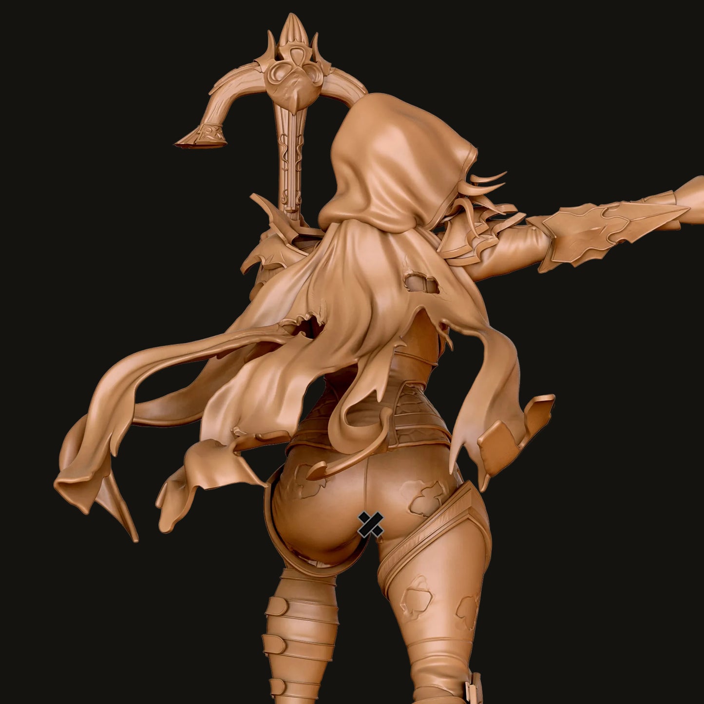 Demon Hunter Pinup Adult 3D Resin Figurine Model Kit