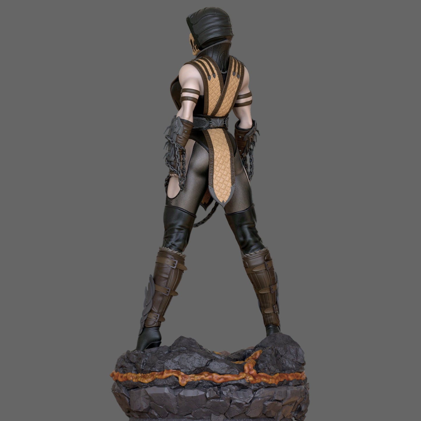 Venomous Woman Girl Adult Pinup 3D Resin Model