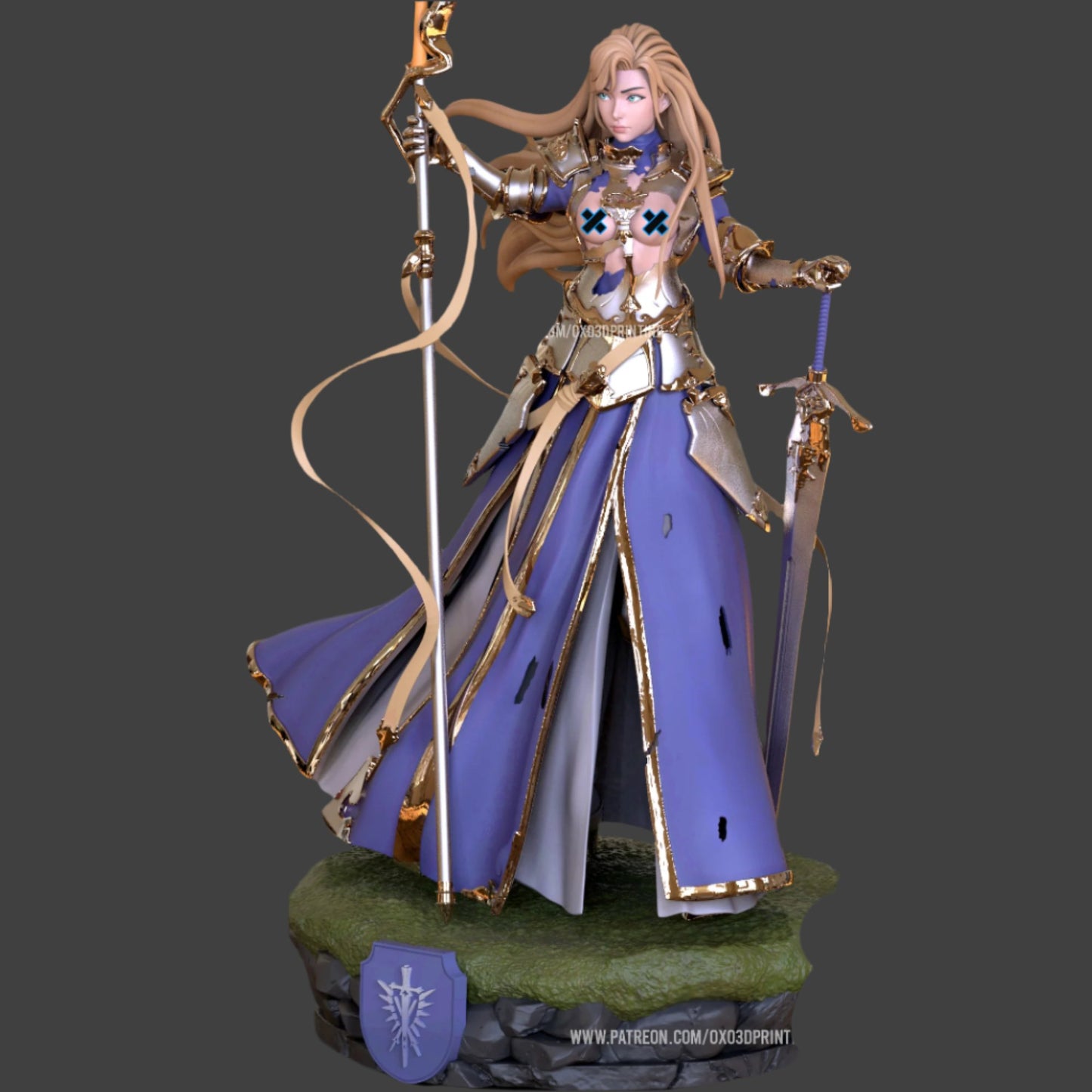 Waifu Warrior Adult 3D Resin Figurine Model Kit