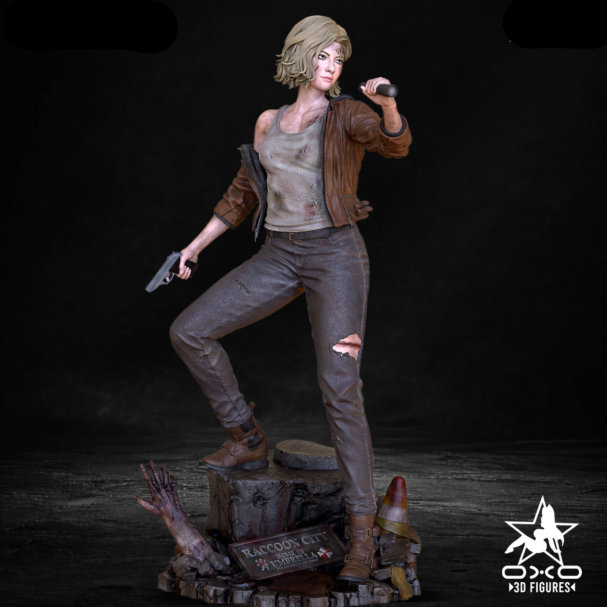 Survivor Reporter Pinup Adult 3D ABS Resin Figurine Model Kit