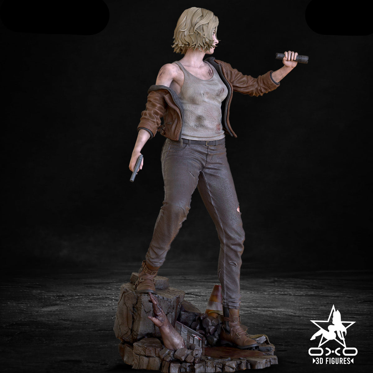 Survivor Reporter Pinup Adult 3D ABS Resin Figurine Model Kit