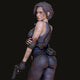 Survivor Cop Pinup Adult 3D Resin Figurine Model Kit