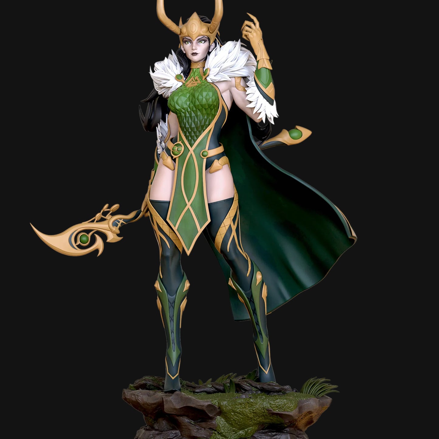 Female Trickster Pinup Adult 3D Resin Figurine Model Kit