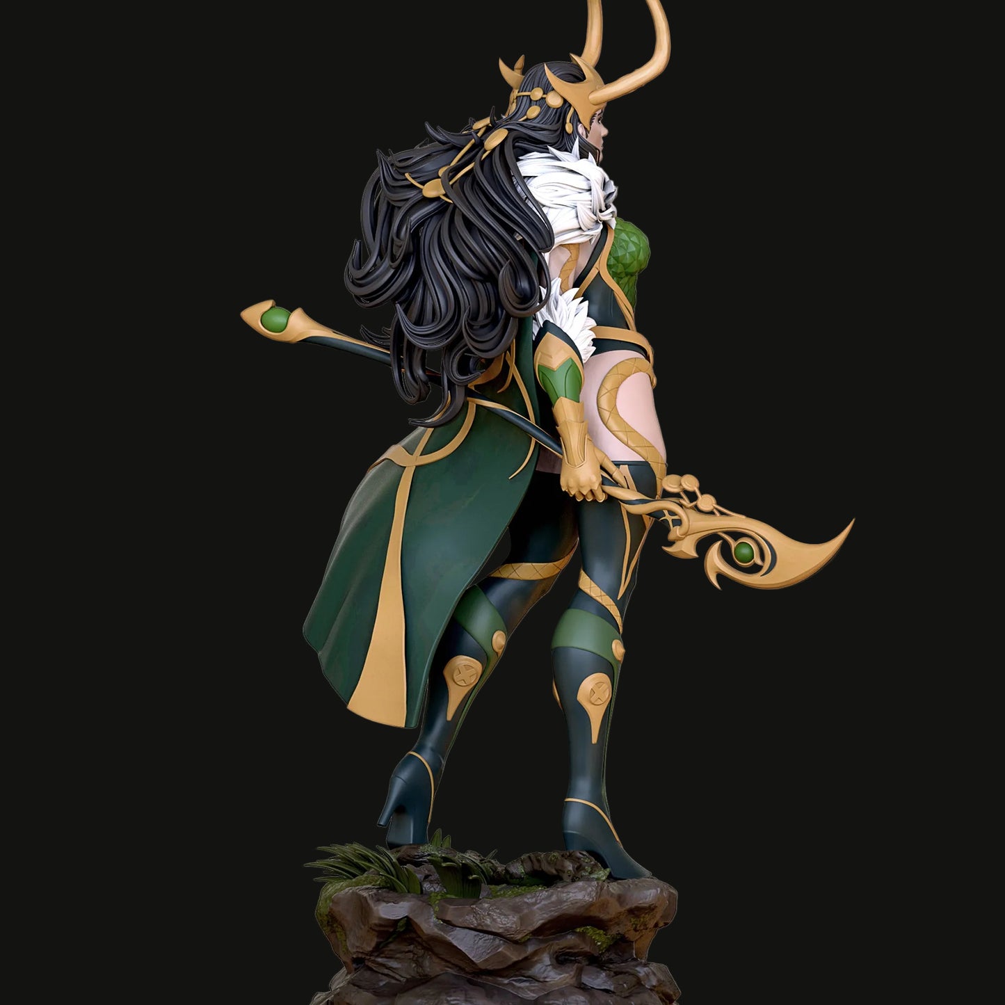 Female Trickster Pinup Adult 3D Resin Figurine Model Kit