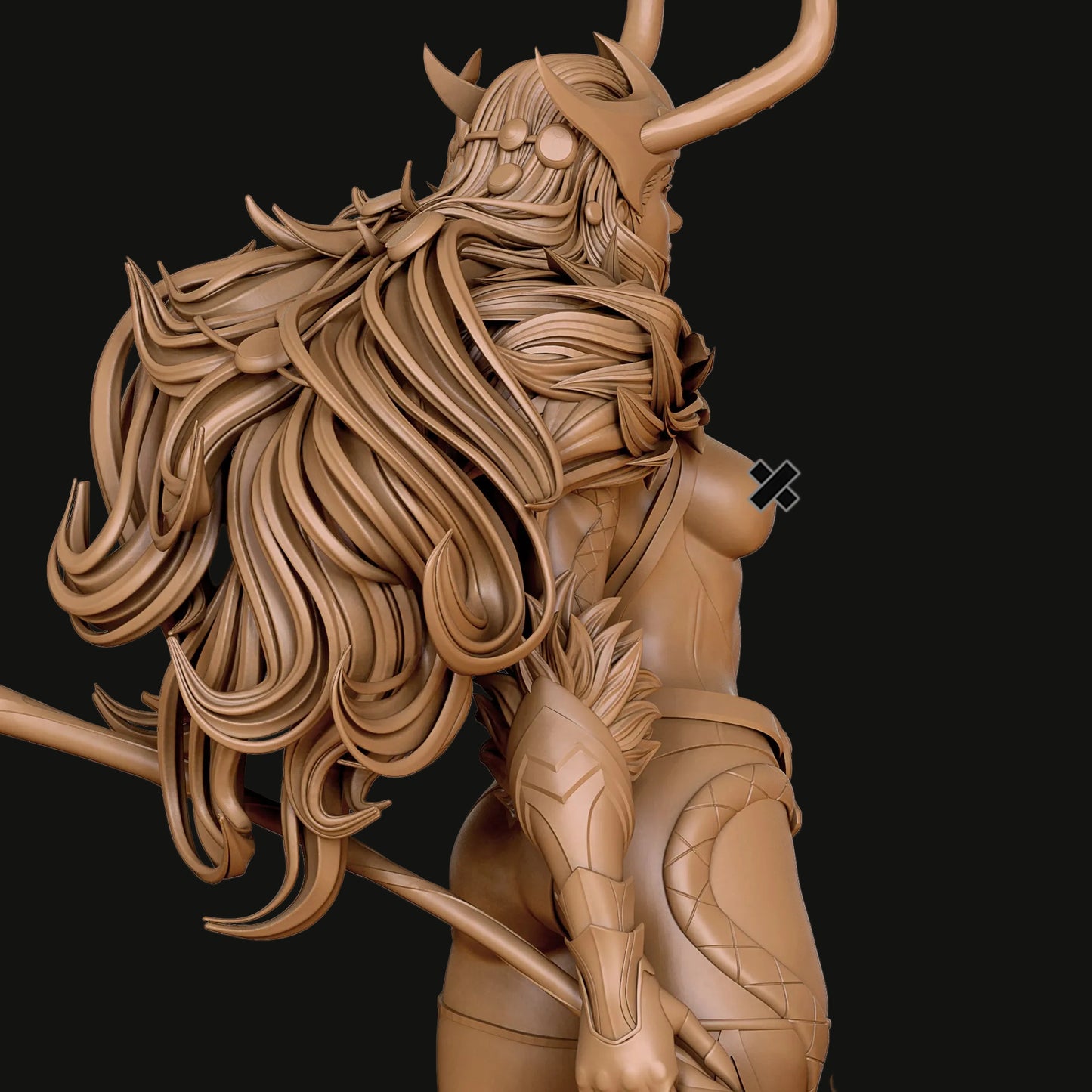 Female Trickster Pinup Adult 3D Resin Figurine Model Kit