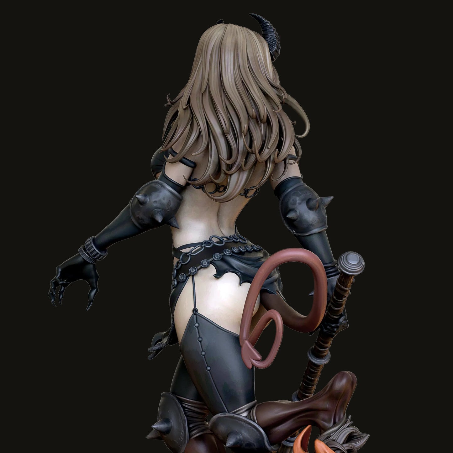 Demonic Sorceress Pinup Adult 3D Resin Figurine Model Kit
