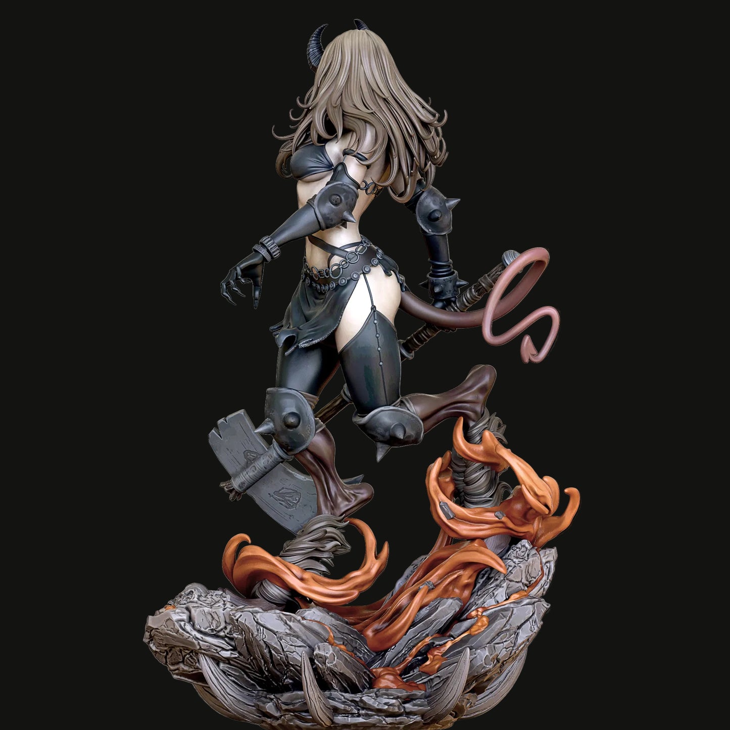 Demonic Sorceress Pinup Adult 3D Resin Figurine Model Kit