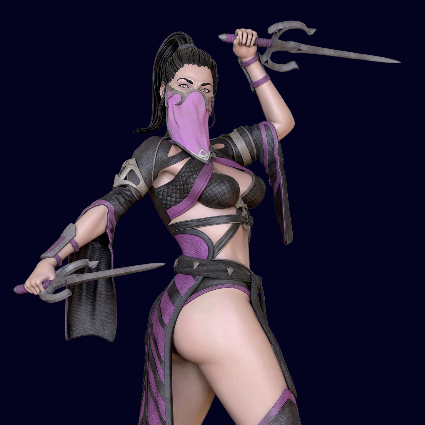 Demon Princess Pinup Adult 3D Resin Figurine Model Kit