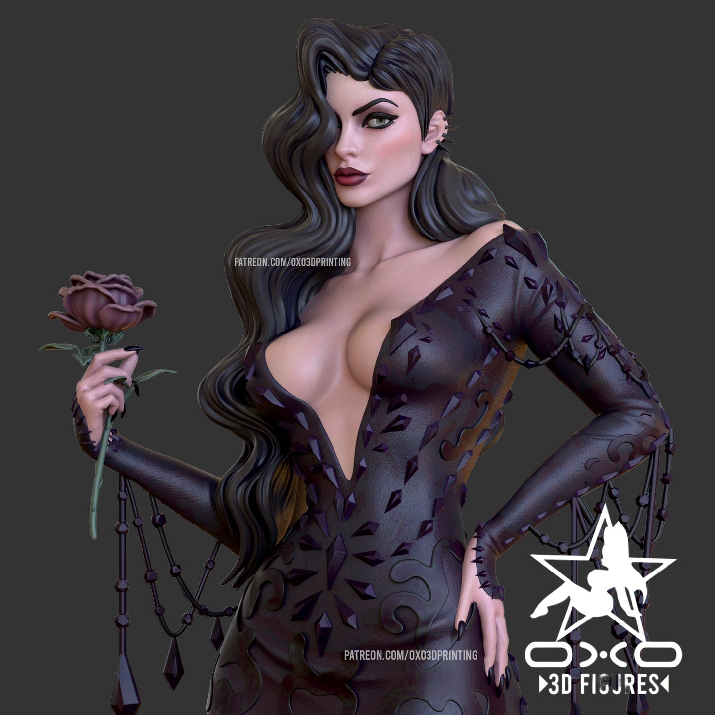 Spooky Matriarch Pinup Adult 3D Resin Figurine Model Kit