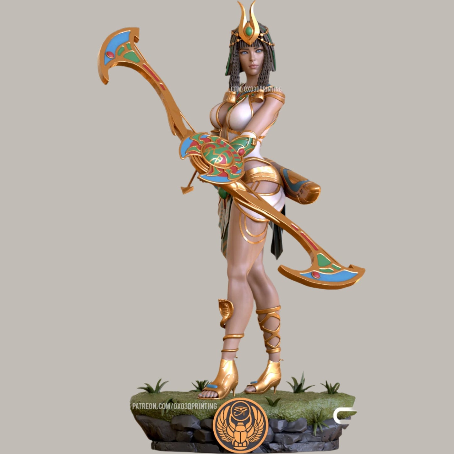 Egyptian Goddess Adult 3D Resin Figurine Model Kit