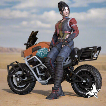 Mercenary Pinup Adult 3D Resin Figurine Model Kit