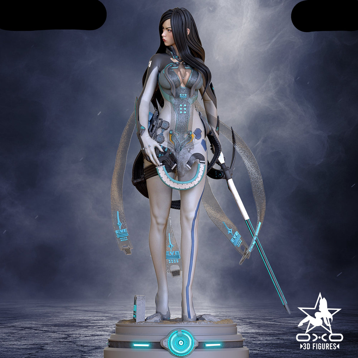 Android Huntress Pinup Adult 3D ABS Resin Figurine Model Kit
