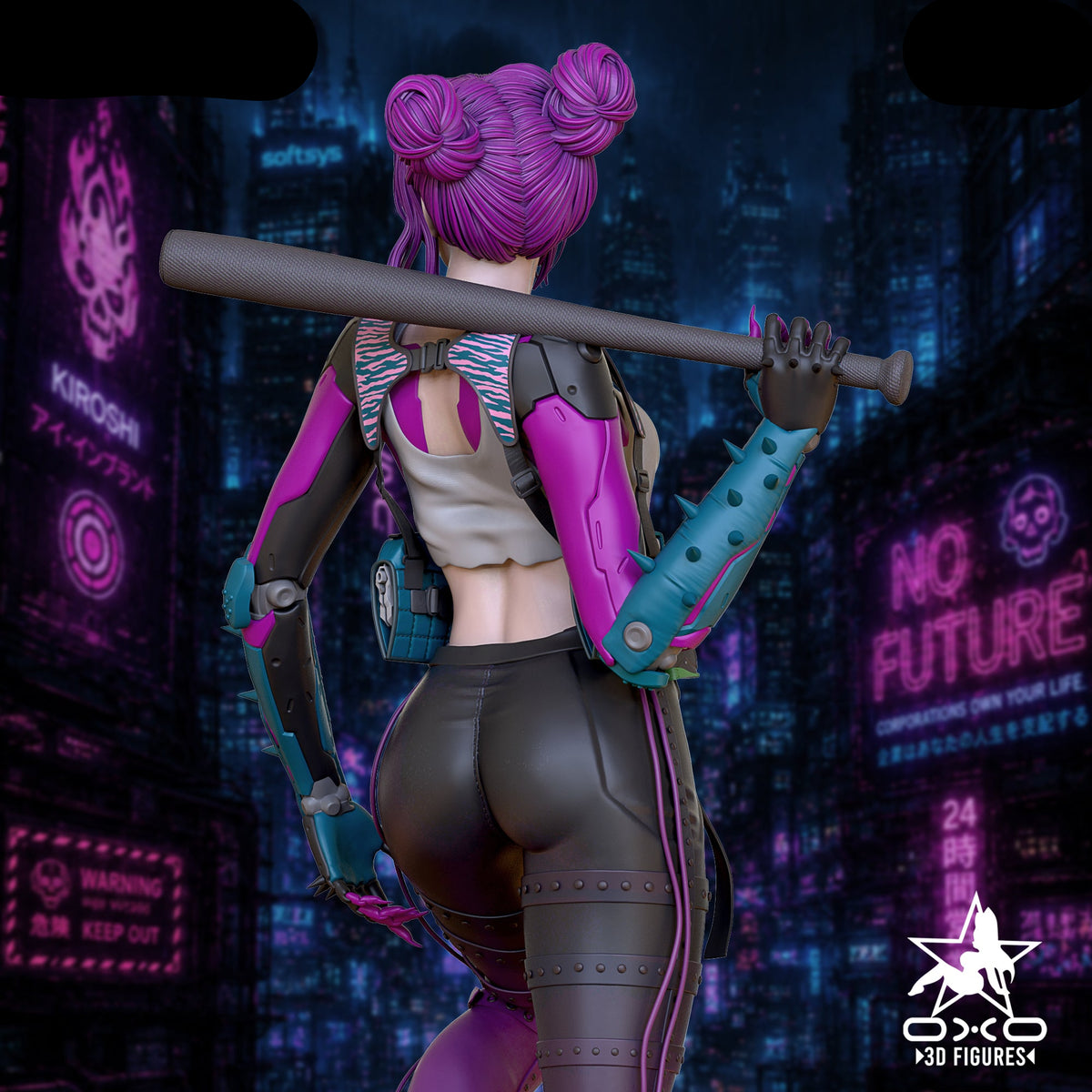 Club Bouncer Pinup Adult 3D ABS Resin Figurine Model Kit