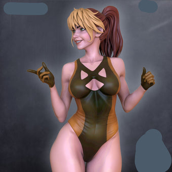 Southern Bell Pinup Adult 3D Resin Figurine Model Kit