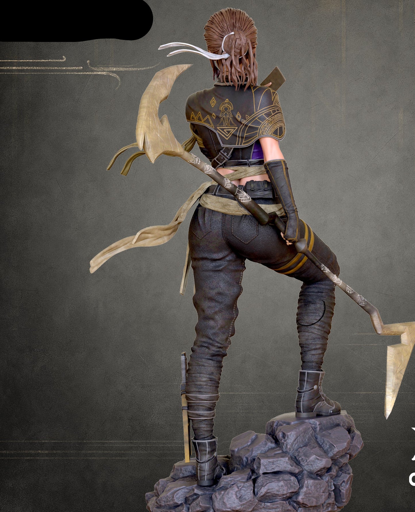 Dancing Traveler Pinup Adult 3D Resin Figurine Model Kit