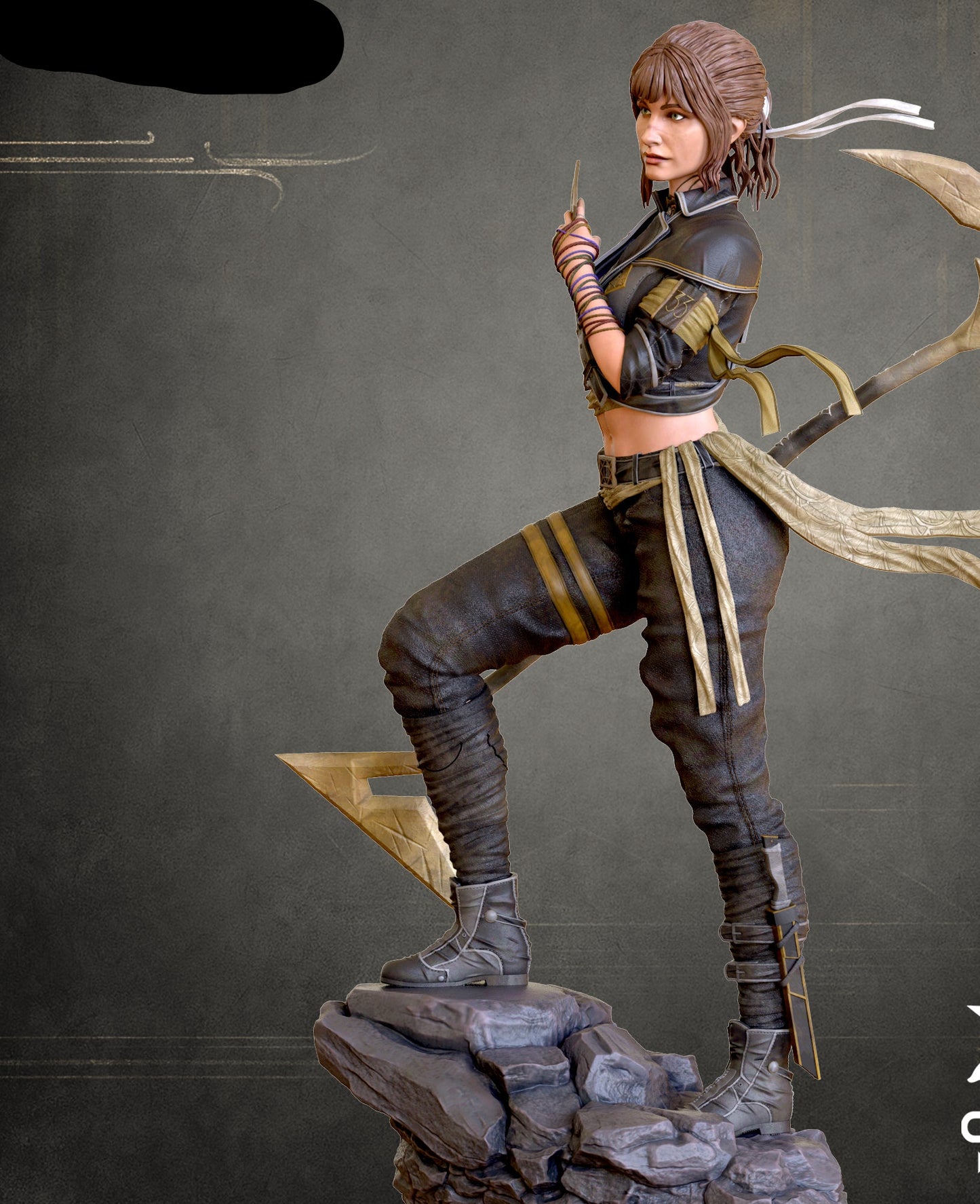 Dancing Traveler Pinup Adult 3D Resin Figurine Model Kit