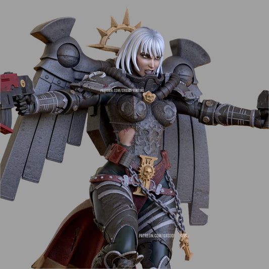 Warrior Sister Adult 3D Resin Figurine Model Kit