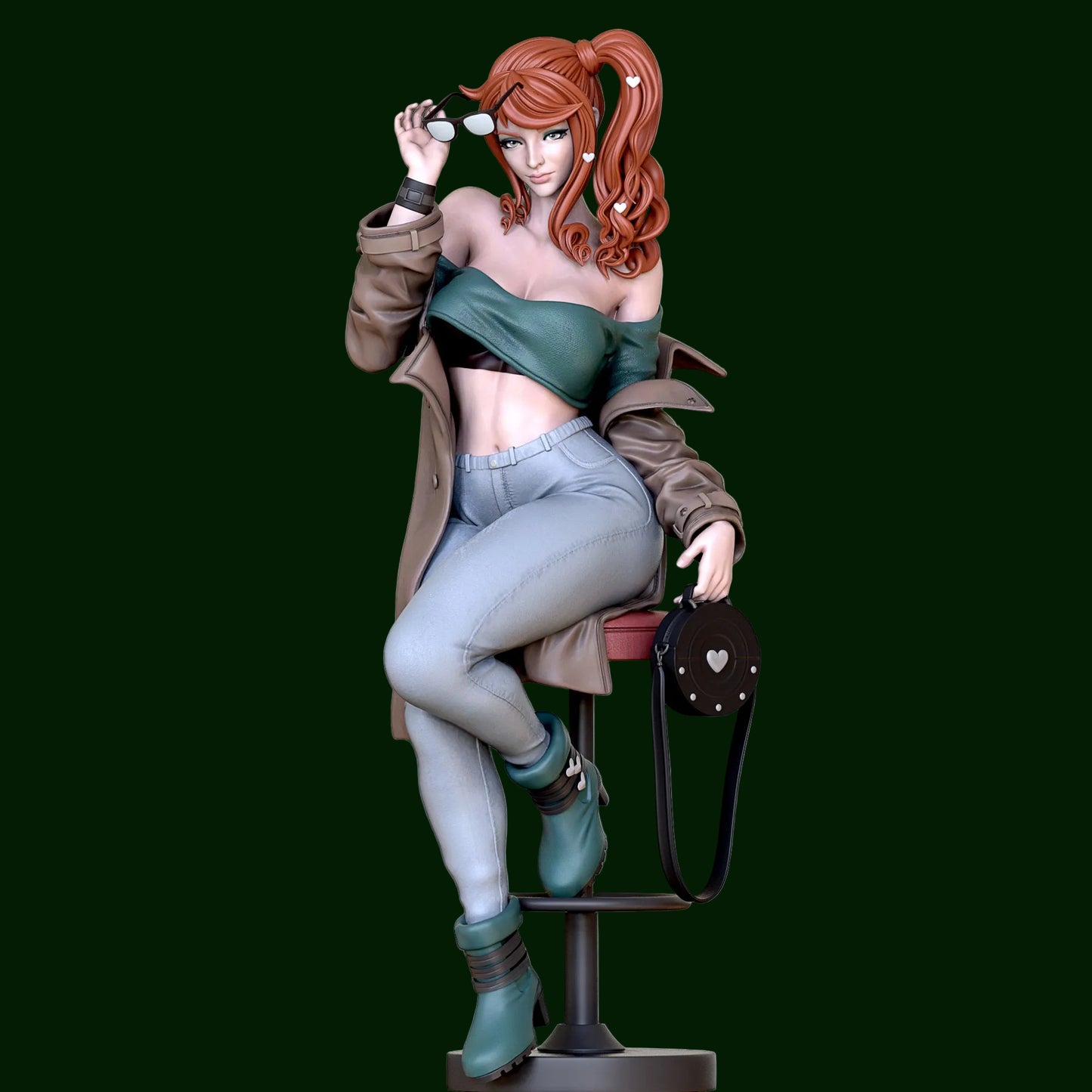 Animal Assistant Pinup Adult 3D Resin Figurine Model Kit