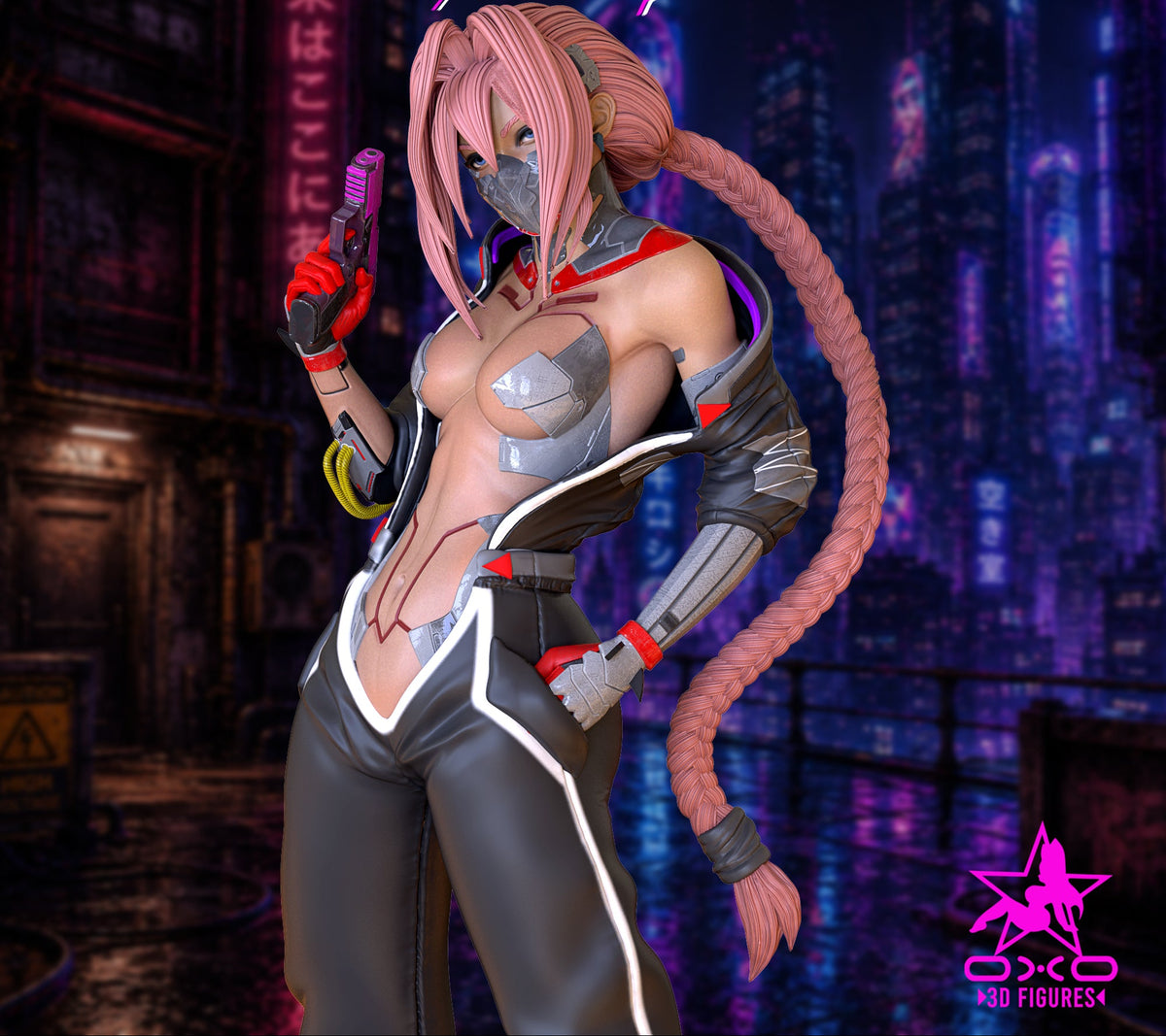 Violence obsessed Pinup Adult 3D ABS Resin Figurine Model Kit