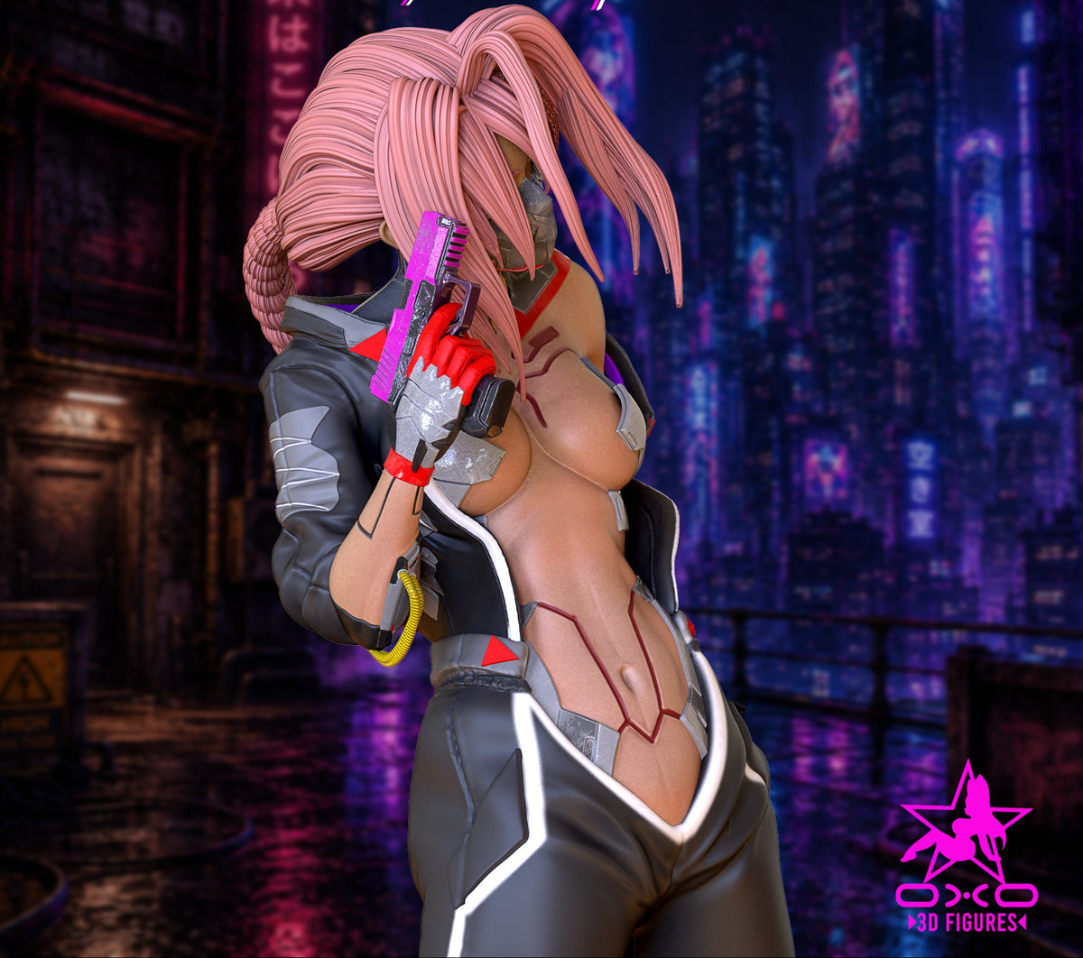 Violence obsessed Pinup Adult 3D ABS Resin Figurine Model Kit