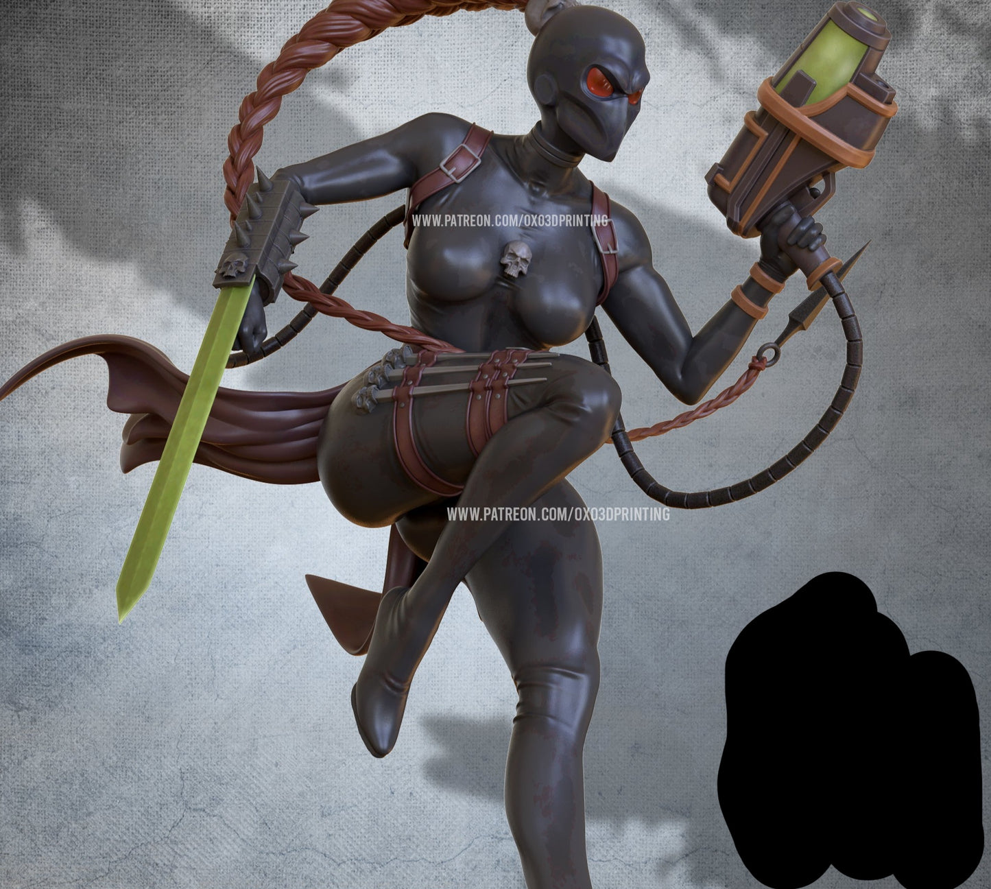 Assassin Ninja Adult 3D Resin Figurine Model Kit