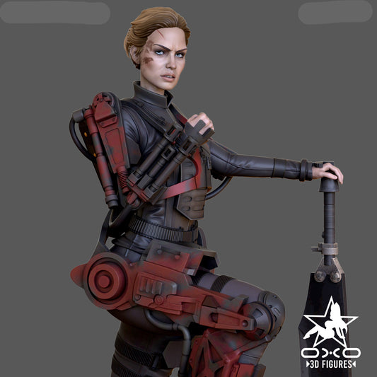 Alien Fighter Pinup Adult 3D Resin Figurine Model Kit