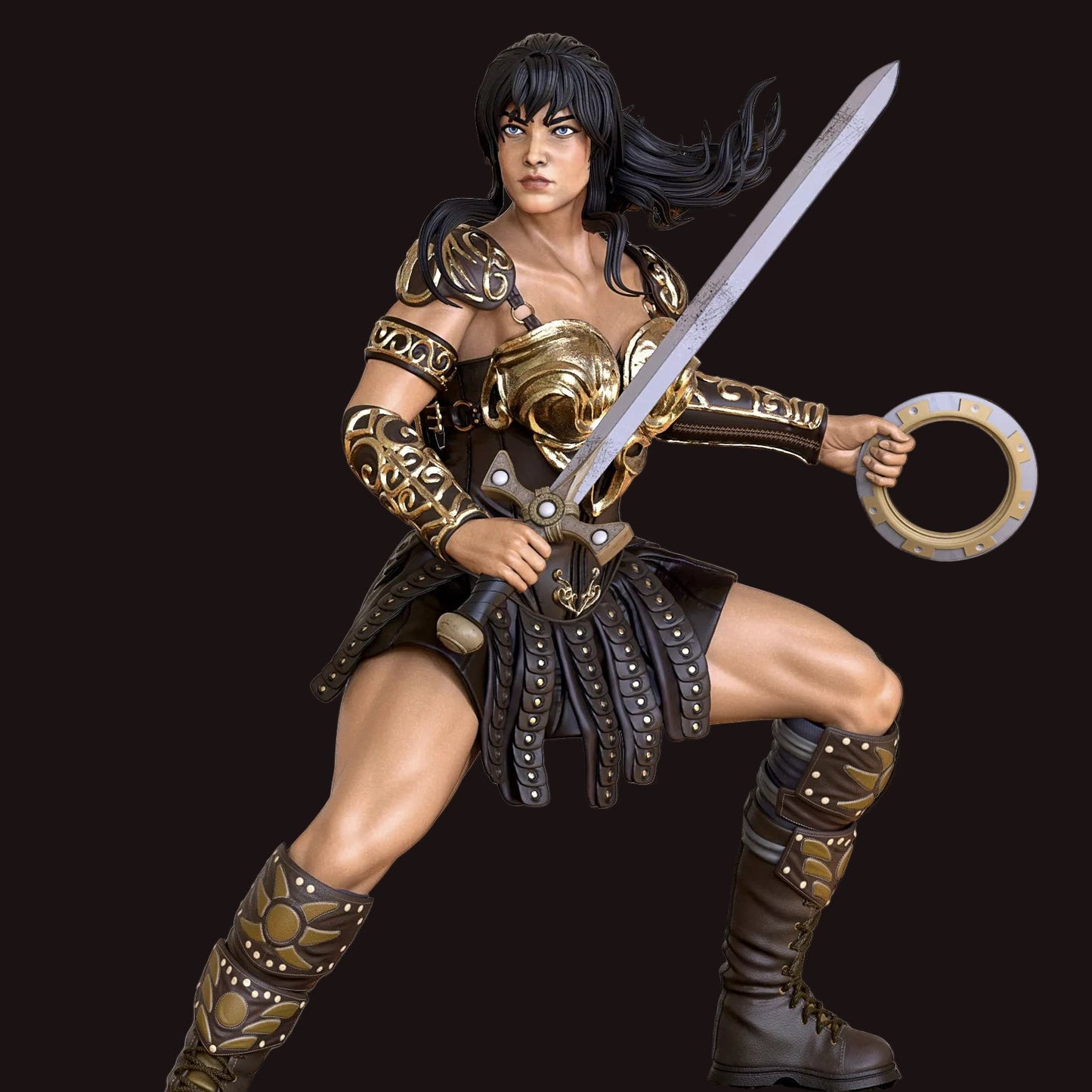Warrior Princess Heroine Pinup Adult 3D Resin Figurine Model Kit