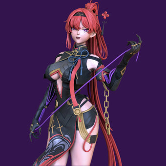 Electric Resonator Pinup Adult 3D Resin Figurine Model Kit