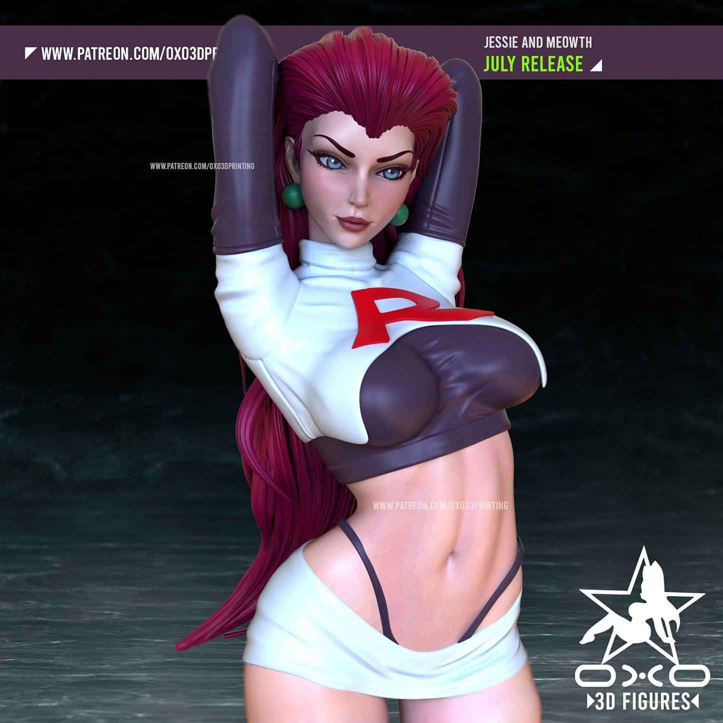 Monster Tamer Pinup 3D Resin Model