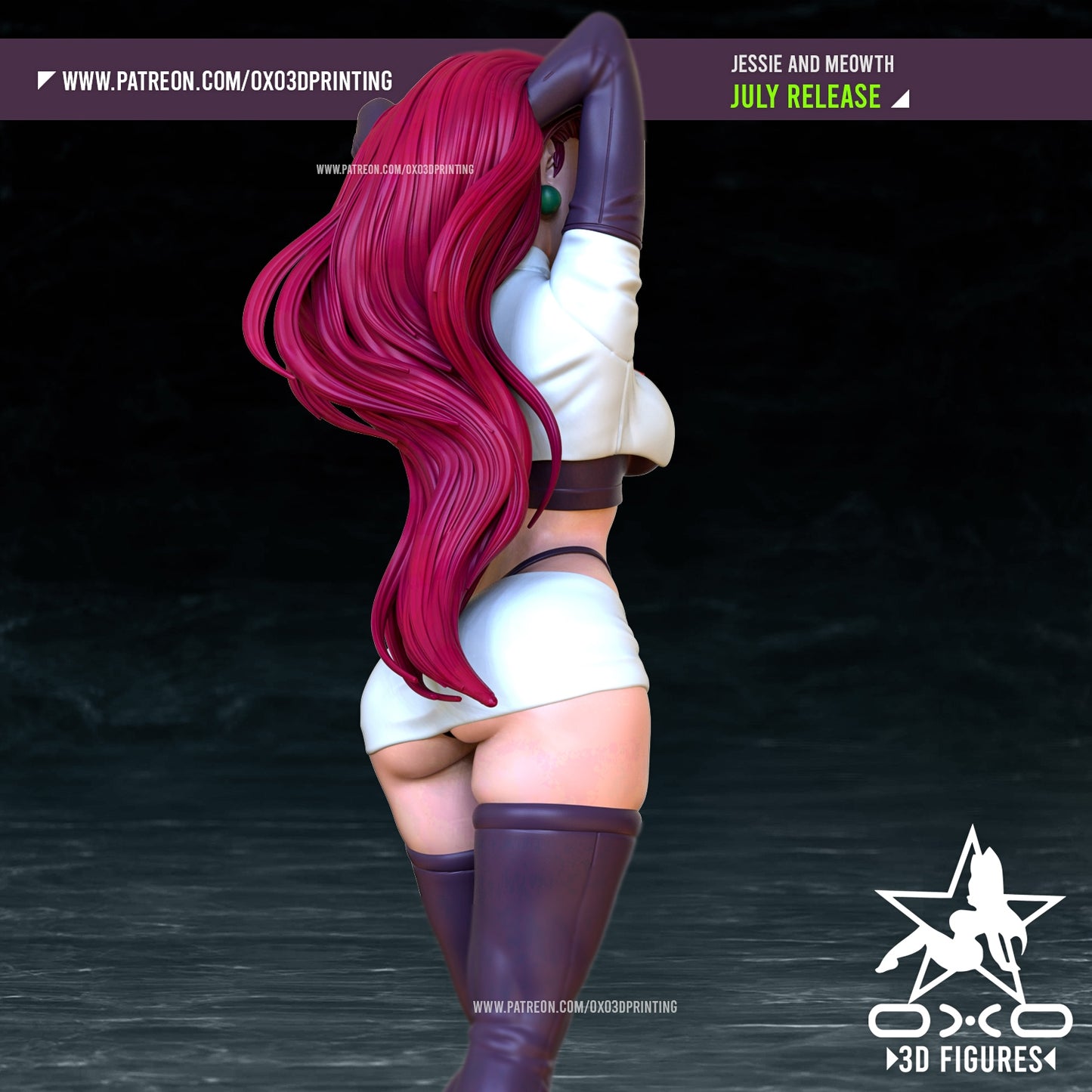 Monster Tamer Pinup 3D Resin Model