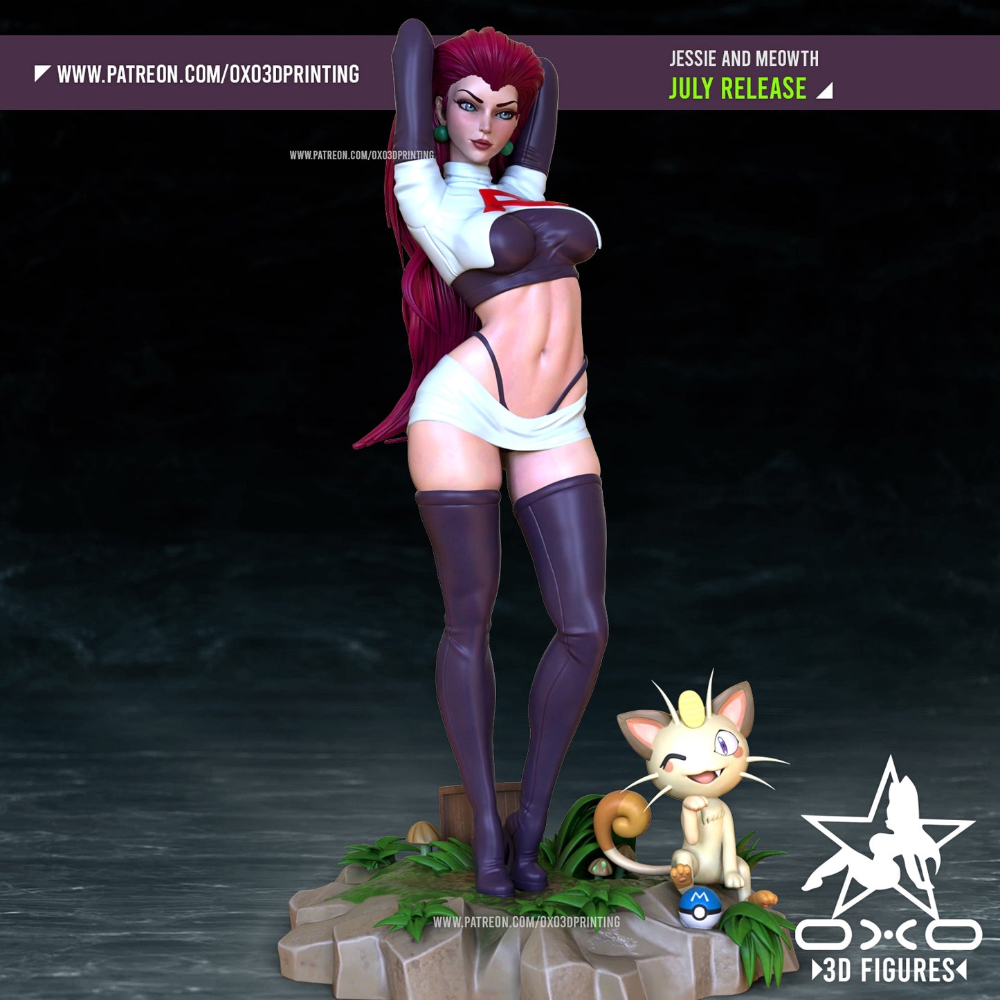 Monster Tamer Pinup 3D Resin Model