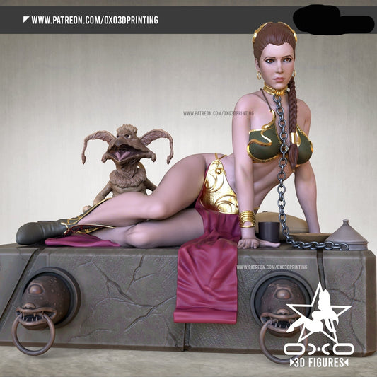 Space Slave Princess Pinup 3D Resin Model