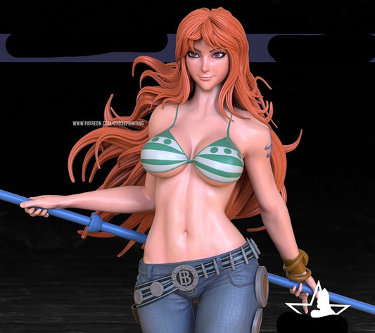 Bikini Pirate Adult 3D Resin Figurine Model Kit