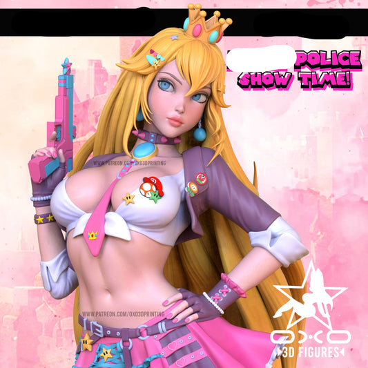 Princess Police Pinup 3D Resin Figurine Model Kit