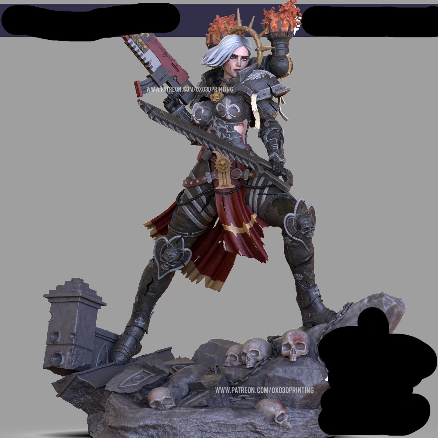 War Sister Adult 3D Resin Figurine Model Kit