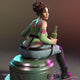 Sexy Wanderer Adult 3D Resin Figurine Model Kit